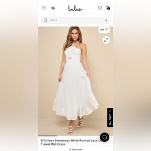 Lulu's Cream Textured Dress